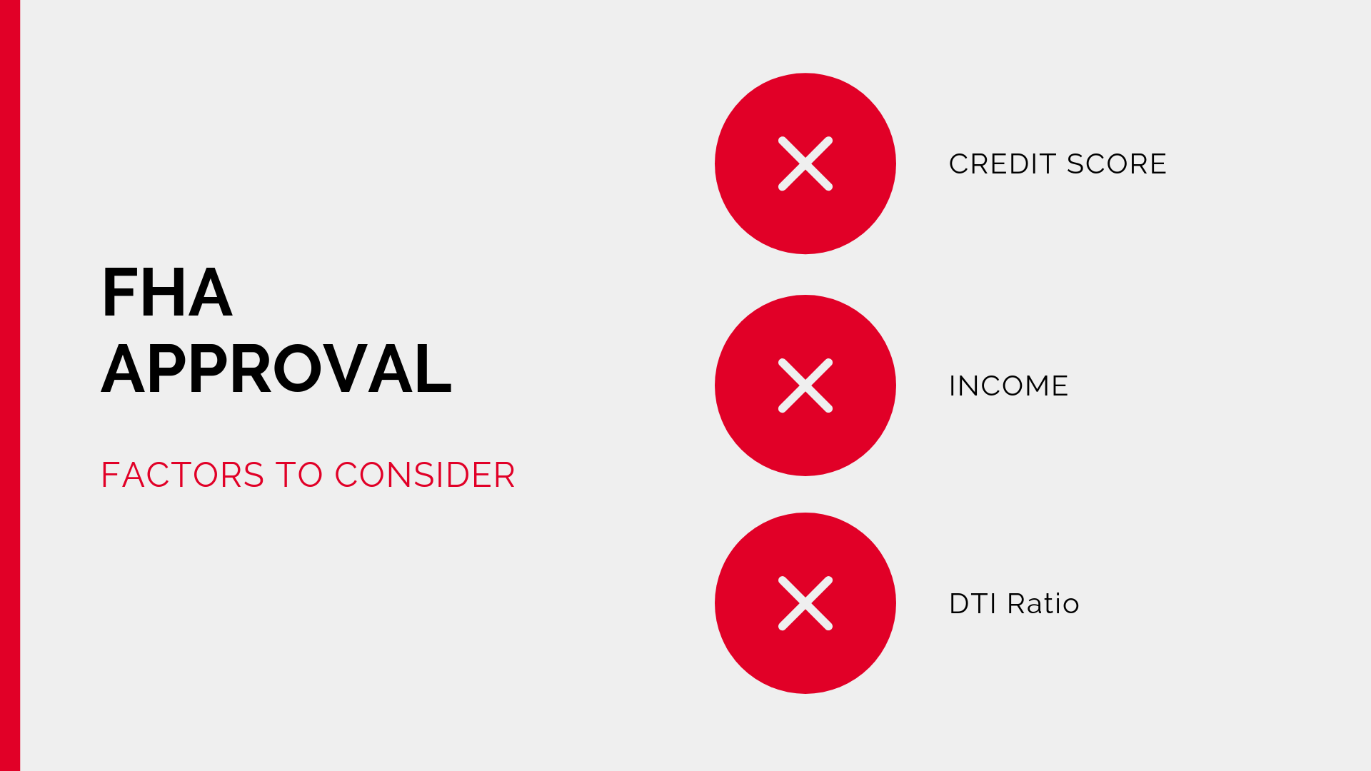 FHA Approval Requirements