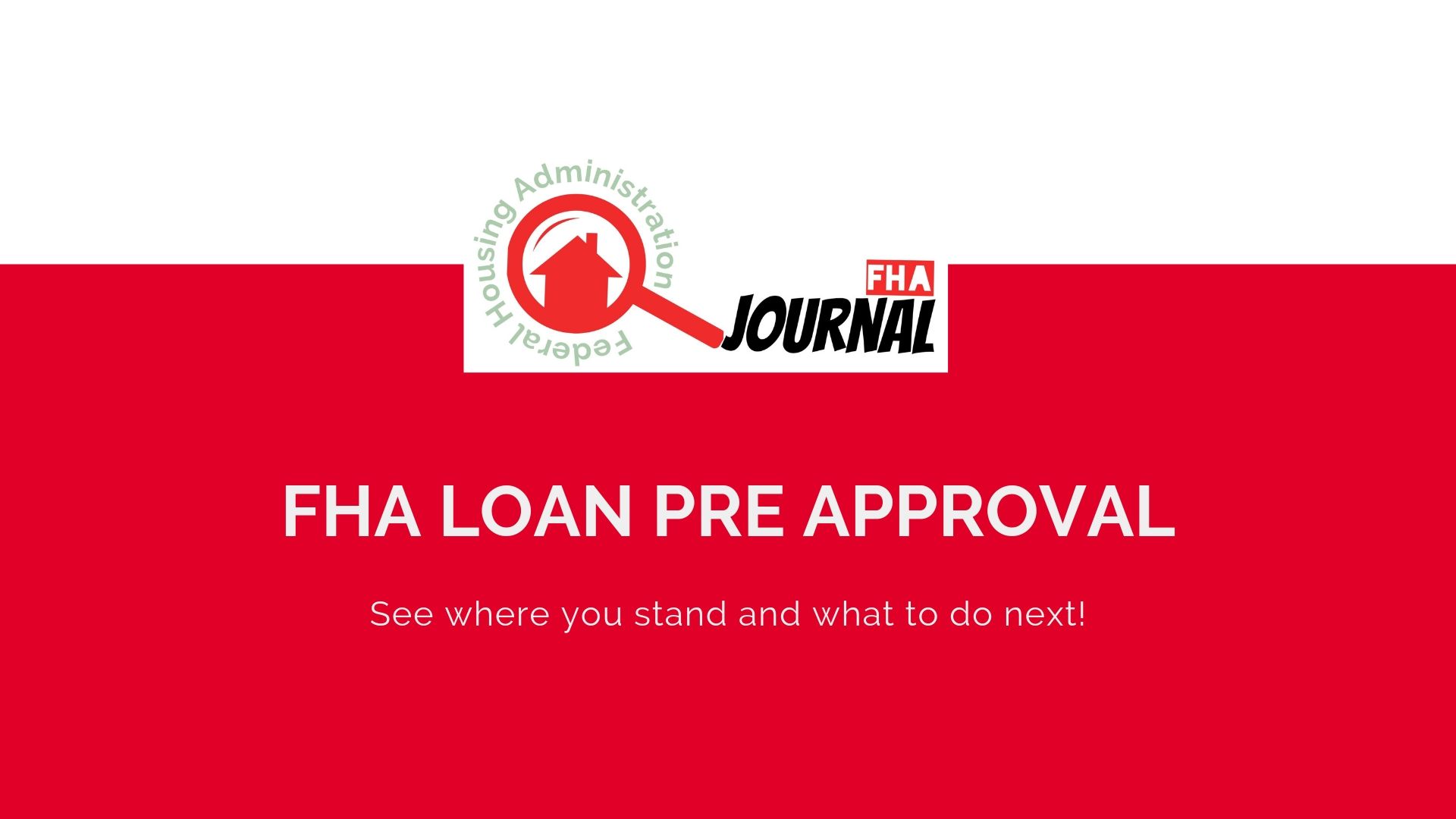 FHA Loan Pre Approval